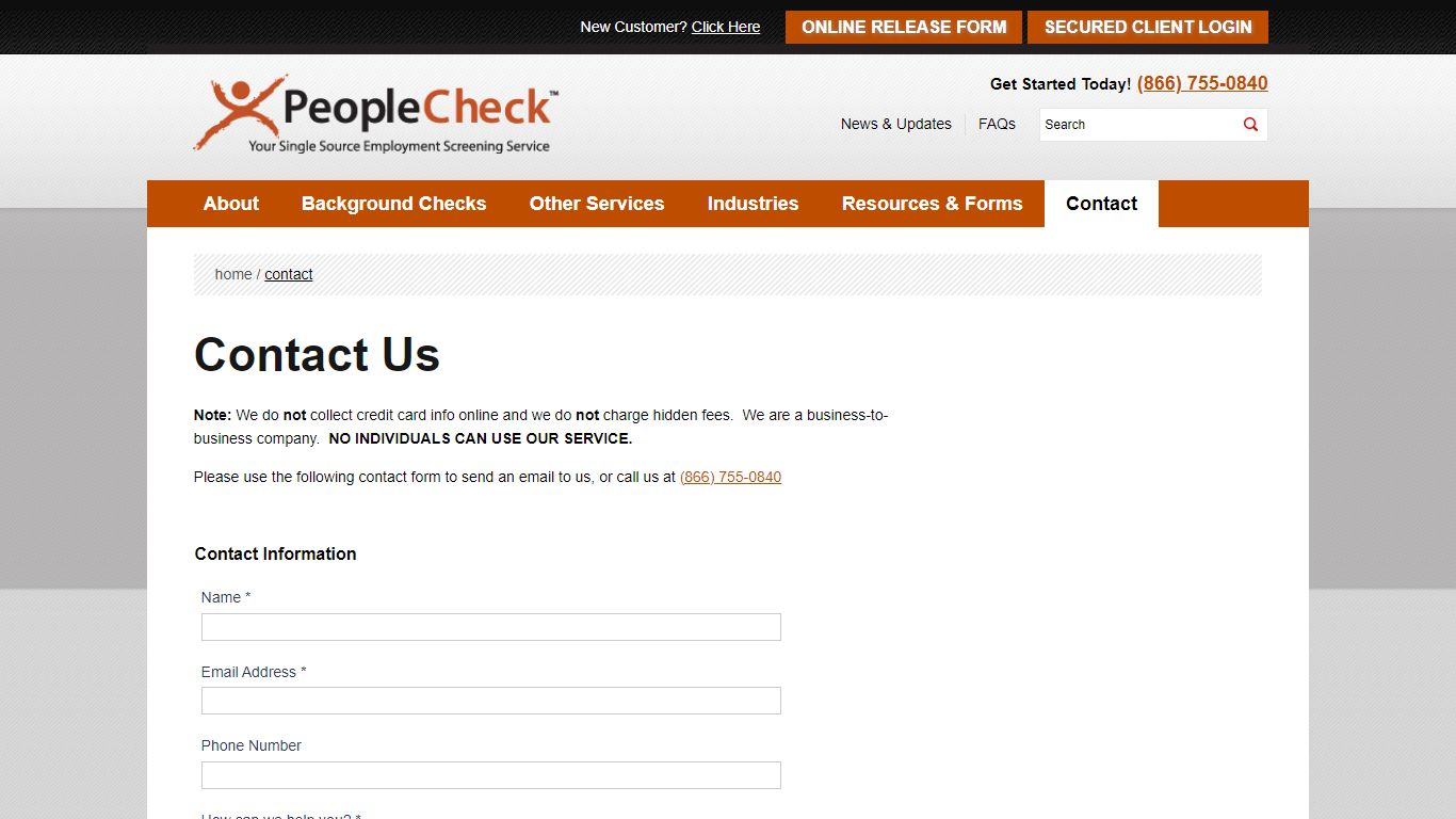 Contact Us | PeopleCheck
